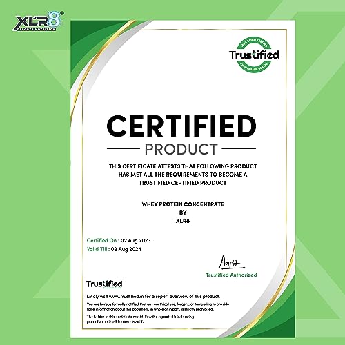 Image of XLR8 Whey Protein Powder with 24 g Protein Content & 5.4 g BCAA, With Shaker (1814 g (Pack of 1), Cookies & Cream)