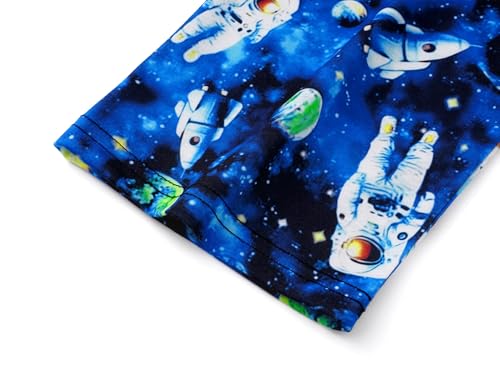 Image of Tebbis Boys Comfy Trendy Print Long Sleeve & Pants Pajama Set Sizes 6-18 | Lightweight Breathable Fabric, 2-Piece PJs, Trendy Printed Jammies for Little & Big Boys, Ideal for Lounging and Sleeping