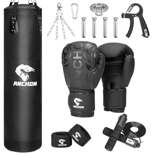 ANCHOM 1.2m Boxsack-Set mit Trainingsausrüstung