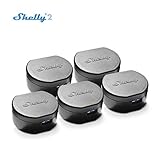 Shelly 2- WiFi Smart Switch- Doppel Schalter Realis- Fuktioniert mit Amazon Alexa (5 Pack)
