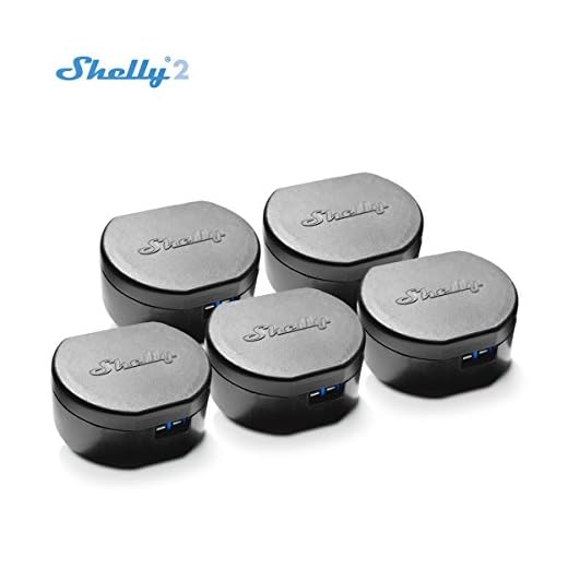 Shelly 2- WiFi Smart Switch- Doppel Schalter Realis- Fuktioniert mit Amazon Alexa (5 Pack)