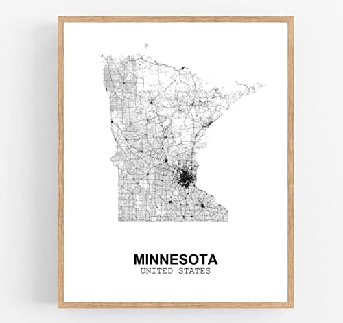 Eleville Minnesota United States Midwest Abstrakte Straße, 28 x 35 cm, ungerahmt Cover