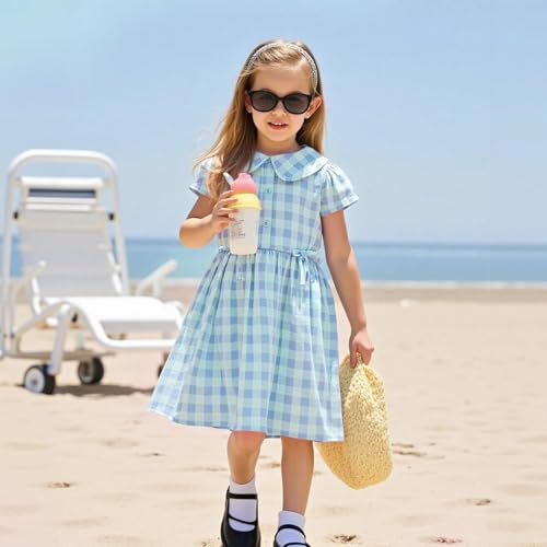 Little Bitty Strawberry Dresses Toddler Girls Cotton Sleeveless Casual Beach Summer Sundress Swing Princess Dress Size 2-6T4