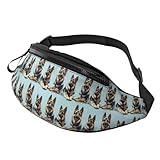 German Shepherd 1 Print Fanny Packs for Women Men, Sports Waist Bag Pack, Belt Bag for Travel Hiking Running