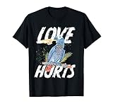 L'amour fait mal perroquet gris africain mordant drôle T-Shirt