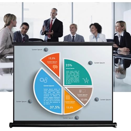 Pantalla portátil de proyector de escritorio 40 pulgadas 4:3 con funda de almacenamiento miniatura 3
