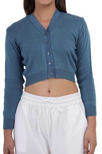 Image of Women Winter Wear V-Neck Full Sleeves Regular Fit Woollen Blouse