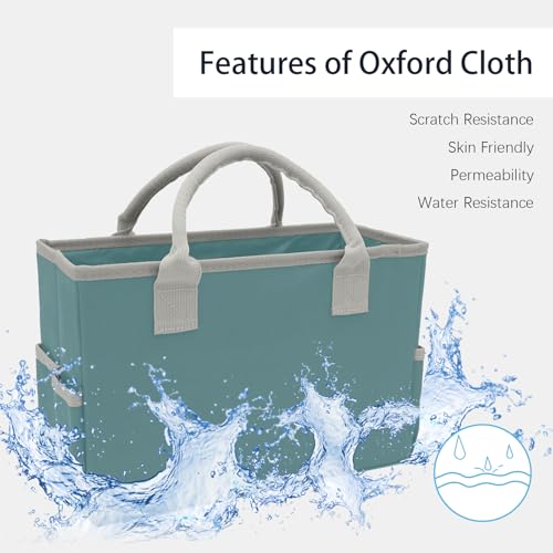 Image of Cupohus Art Organizer Craft Storage Tote Bag with Multiple Pockets (Green)