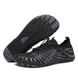 AFWIE Barefoot Shoes Men Women Workout Cross-Trainer Walking，Wide Black
