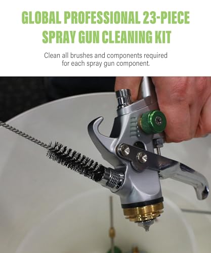 Image of RACOONA 23PCS Air Spray Gun Cleaning Kit,Automotive Use Airbrush Cleaning Kit,Car Accessories Paint Gun Cleaning Kit,Complete Maintenance Set for Cleaning HVLP Spray Guns,Paint Guns,Air Tools,Airbrush