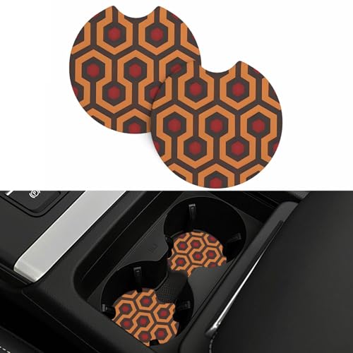 Posavasos para Auto Redondos 2 Piezas Neopreno Absorbente miniatura 2