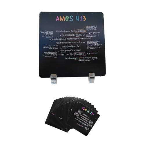 52 Scripture Cards with Stand,Mapped Bible Verse,a Mapped Bible Verse