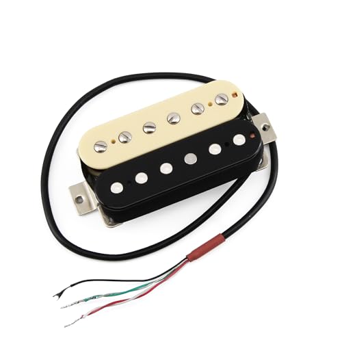 Image of FLEOR High Output Alnico 5 Guitar Pickup Zebra Neck and Bridge Humbucker Pickups Set