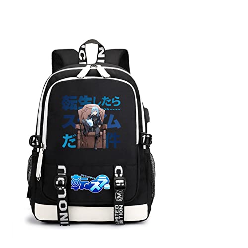 ISaikoy Anime Rimuru Tempest Backpack Shoulder Bag Bookbag Daypack School Bag E5