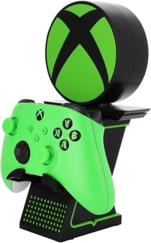 Exquisite Gaming: Xbox – Light Up Ikon LED Mobile Phone & Gaming Controller Holder – USB Charging Ports, Cable Guys, Microsoft Licensed Figure