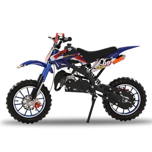 sexaoalx Mini Dirt Bike, 49CC Gas Powered Mini Bike 2 Stroke