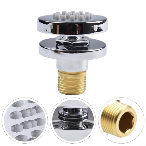Massiver Messing-Körpersprüher – runder Massage-Seitensprüher Spa-System, Dusch-Set, verstellbar, wandmontiert, drehbarer Duschkopf, Massage-Spa, Seitensprühhahn (Chrom)
