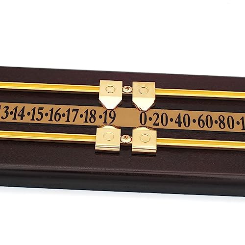 Tablero de marcador para snooker, billar y shuffleboard, tablero de puntuación de madera con cuentas deslizantes, ideal para salas de juegos y regalo para amantes del billar miniatura 3