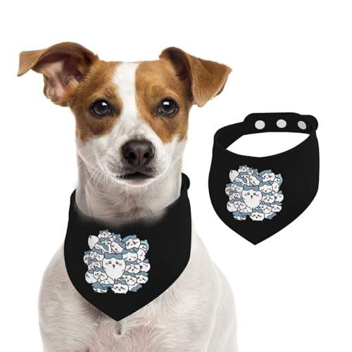 ペットバンダナ ちいかわ ハチワレ ペット用唾液タオル 可愛い 犬用 猫用 犬の首輪 簡単脱着式 サイズ調整可能 水洗い可 三角スカーフ ネクタイ 柔らかい かわいい 口拭き 散歩 食事用 ペット用品 小型犬 中型犬 大型犬 アクセサリー 誕生日 プレゼン