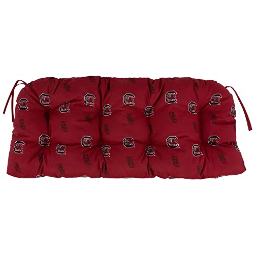 Image of College Covers Everything Comfy South Carolina Gamecocks Indoor Outdoor Settee Loveseat Bench Cushions