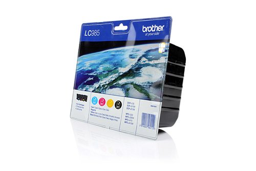 Preisvergleich Produktbild Brother LC-985VP Tintenpatron schwarz / blau / rot / gelb