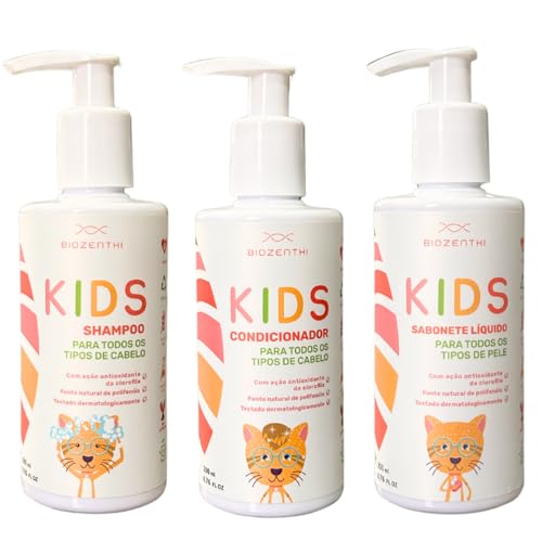 Kit Shampoo, Condicionador, Sabonete Infantil Vegan Natural