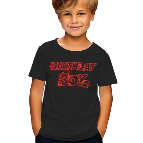 Birthday Boy Shirt 4th 5th 6th 7th 8th 9th 10th Birthday Party Tshirt Outfit Kids Short Sleeve Summer Tee Top 4-10Y