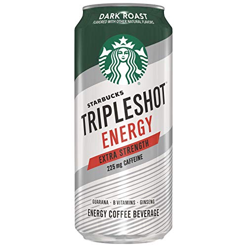 Starbucks Tripleshot Energy Extra Strength, Dark Roast, 15oz Cans (12 Pack)