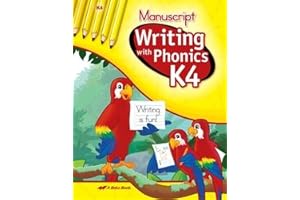 Abeka K4 Writing With Phonics, 4-Year-Old Manuscript