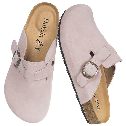 Mules et sabots Dokela en cuir et liège pour hommes et femmes
