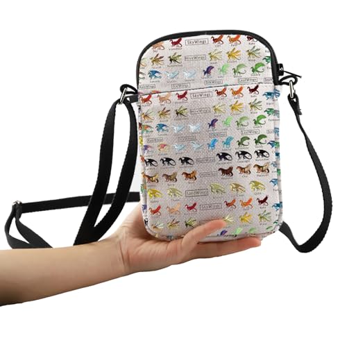 Image of PXTIDY Dragon Novel Crossbody Bag Dragon Character Lover Gift Dragon Novel Party Themed Bag Gift