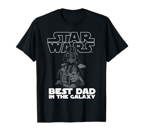 Star Wars Darth Vader Best Dad In The Galaxy Vater Papa T-Shirt