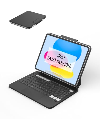 EIP Hyperkeys �L�[�{�[�h iPad ��11���� (A16) 2025 / ��10���� 2022 ���� �p �}�W�b�N�L�[�{�[�h �J�X�^�}�C�Y�\�ȃV���[�g�J�b�g�t�� �t���G���A�R���g���[�� �g���b�N�p�b�h �y���X���[�u �J���`���o�[�X�^���h 7