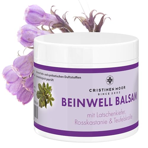 CristinenMoor BeinwellBalsam -200ml- mit 100% natürlichem Beinwellextrakt Beinwellsalbe hochdosiert zur Pflege von Muskeln und Gelenken - bei Rücken- Knie- und Nackenbeschwerden