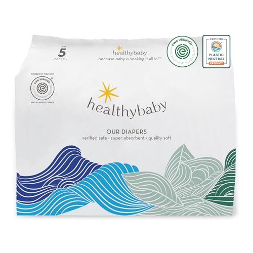 Image of Our Diapers | The First EWG Verified & Microbiome-Friendly Diaper | 12-Hour Leak Protection | Made with Organic Cotton & Plant-Derived Materials | Totally Chlorine Free | Size 5 (27-35 lbs) 40 Count