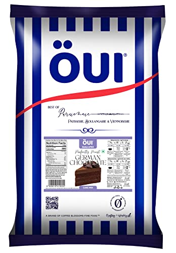 Image of OUI Perfectly Moist German Chocolate Cake Mix I Egg-Free Recipe I Instant Cake Premix | for Professional Bakeries | 3 Step - Prep, Mix & Bake | 5kg
