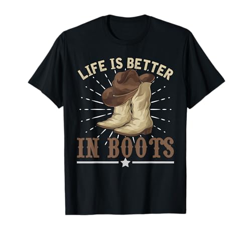 Funny Line Dancer Western Cowboy Hut Stiefel Line Dance T-Shirt
