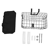 Anneome Portabicicletas Resistente E Impermeable Cesta Delantera para Bicicletas de Montaña con Bolsa de Mano Desmontable para Un Fácil Almacenamiento