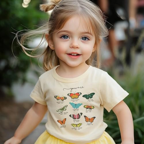 Image of T Shirts for Boys Toddler Girls Dino Types of Dinosaurs Kids Retro Tshirt Kids Summer Tee Tops 2-7 Years