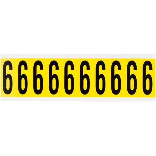 Brady 3440-9, 34409 34 Series Indoor Number and Letter, (Pack of 25 Cards)