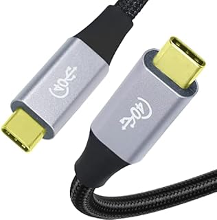 MUROSE Thunderbolt 3 Cable 3.3 ft, USB C TO USB C Cable Supports 40Gbps Date Transfer 100W Charging(20V 5A) support 8K@60Hz Monitor, Ideal for Type-C MacBook, Dell, Apollo, Pixel, Docking, Hub ect.