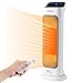 Produktbild YISSVIC Keramikheizung Keramik-Heizlüfter 2000 W, Timer 12 H, 3 Modi, Fernbedienung, automatische Oszillation, LED-Panel, Touchscreen