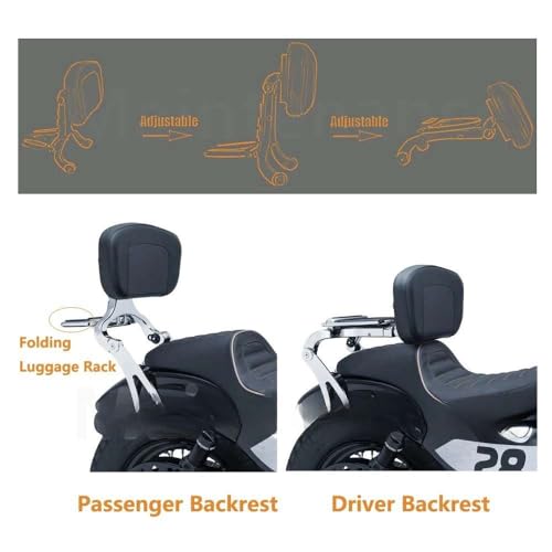 Dossier moto polyvalent Rebel 1100 CM siege conducteur avec coussin - 7