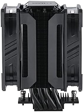 Cooler Master MasterAir MA612 Stealth CPU Air Cooler - Push-Pull SickleFlow 120 V2 Fans, 6 Heat Pipe Array, Unlimited RAM Clearance, Matte Black Finish - Universal Socket Compatibility