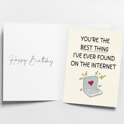Image of WowBefun Birthday Card Husband, Anniversary Card Husband, Birthday Card Him, Husband Birthday, Anniversary Card Him, Birthday Card Men, Birthday Card Boyfriend, Valentine Day Card, Funny (Beige)