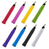 POPETPOP 9pcs Squash Racket Overgrip Soft Pu Material Moisture Wicking for Better Grip Badminton Rackets Random Color