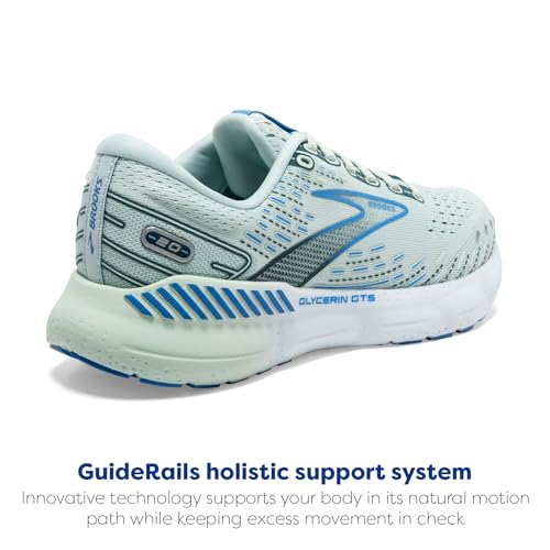 Image of Brooks Women's Glycerin GTS 20 Supportive Running Shoe - Blue Glass /Marina /Legion Blue - 6 Medium