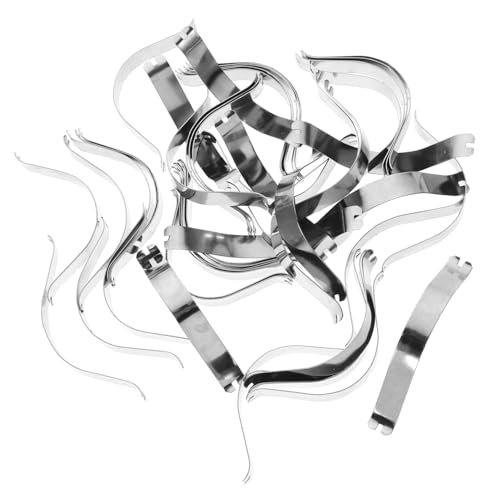 Image of POPETPOP 50Pcs Picture Frame Spring Clips for Backing Durable and Reliable Hardware for Hanging Photos Art and Posters for DIY Framing Projects
