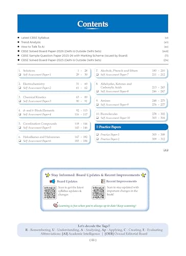 Image of Oswaal CBSE Class 12 Chemistry Question Bank | Chapter & Topic-wise Solved Papers (2017-2026) | Based on Syllabus (April 2026) | Includes 2026 Papers | For 2027 Exam