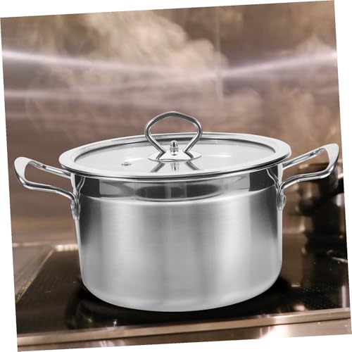 Marmite cuisine en acier inoxydable supérieur avec base unique stable - 4